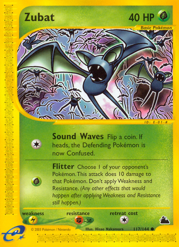 Zubat 117 Common card from Skyridge