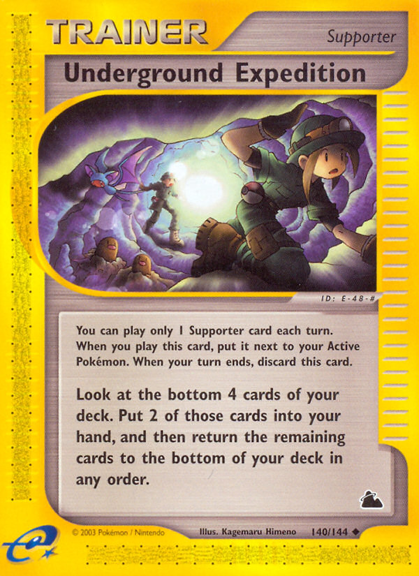 Underground Expedition 140/144 Uncommon card from Skyridge