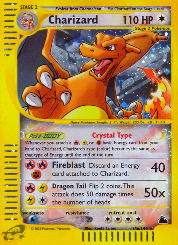 Charizard 146 Rare Secret card from Skyridge