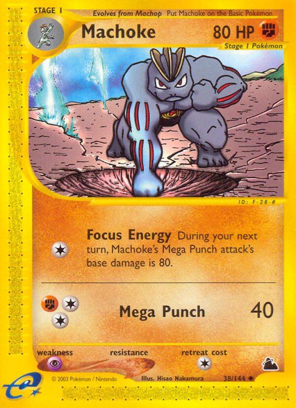 Machoke 38 Uncommon card from Skyridge