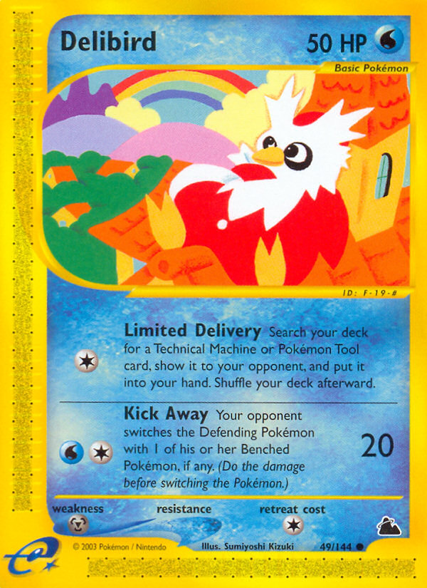 Delibird 49 Common card from Skyridge