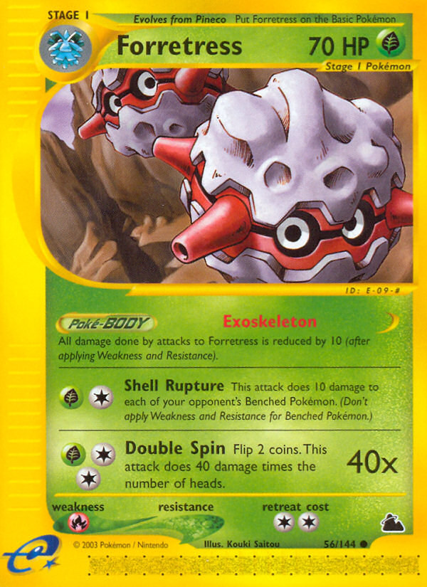 Forretress 56 Common card from Skyridge
