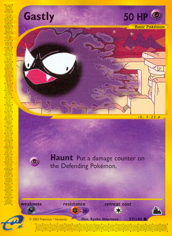 Gastly 57 Common card from Skyridge
