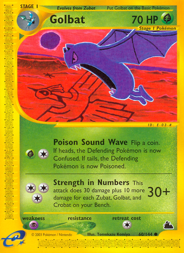 Golbat 60/144 Common card from Skyridge