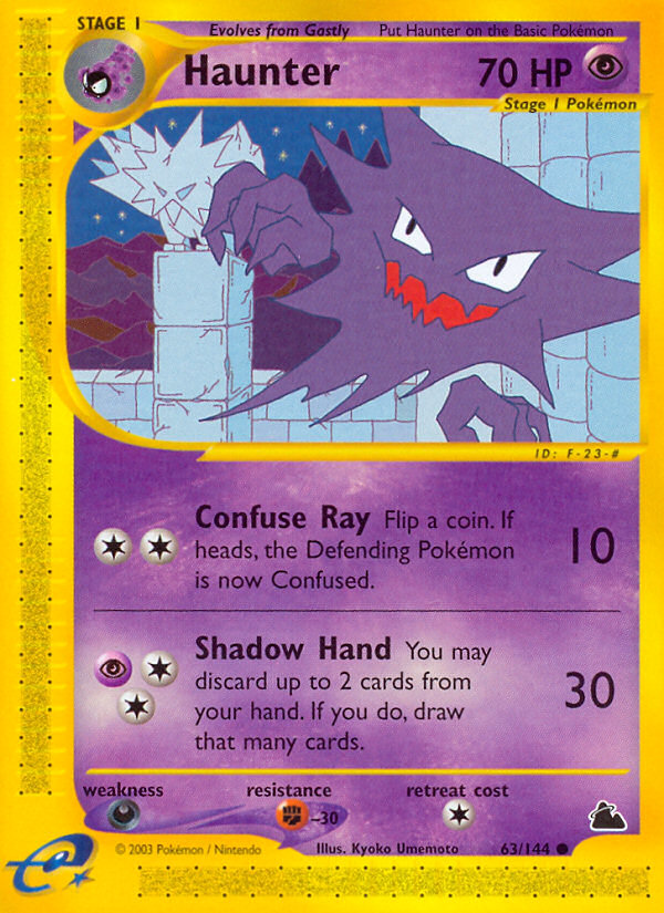 Haunter 63 Common card from Skyridge