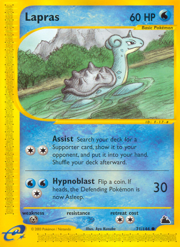 Lapras 71/144 Common card from Skyridge