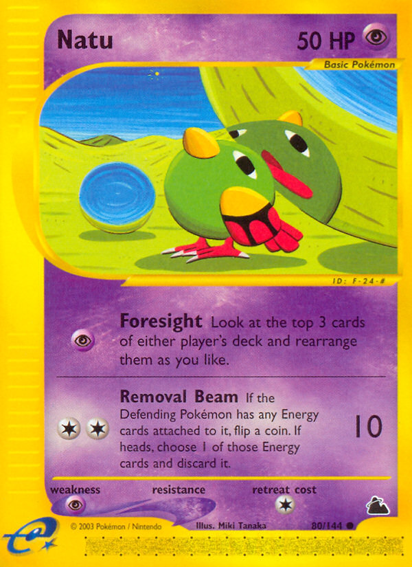 Natu 80 Common card from Skyridge
