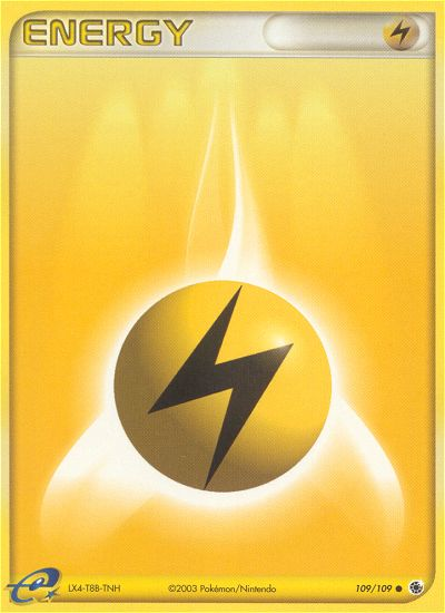 Lightning Energy 109 Common card from Ruby & Sapphire