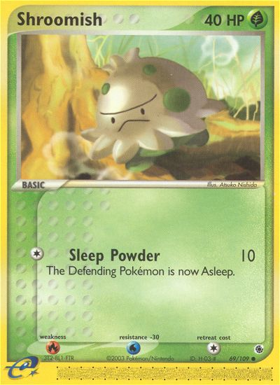 Shroomish 69 Common card from Ruby & Sapphire