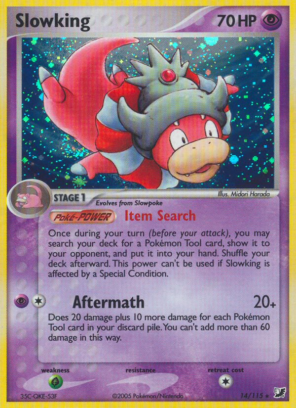 Slowking 14/115 Rare Holo card from Unseen Forces