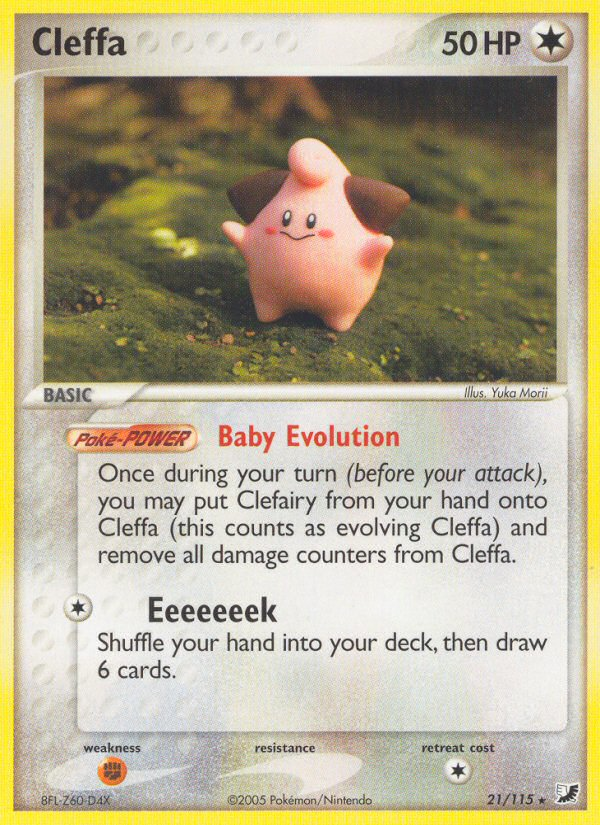 Cleffa 21 Rare card from Unseen Forces