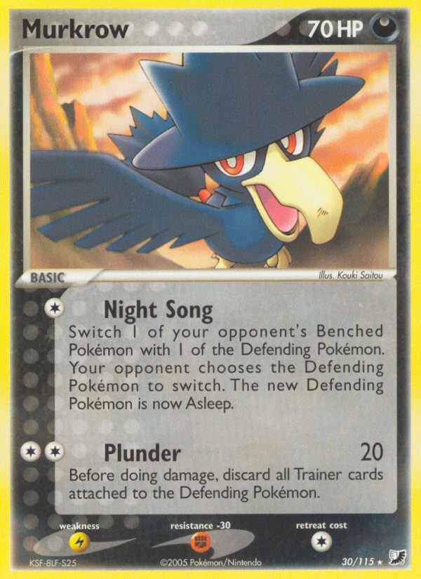 Murkrow 30 Rare card from Unseen Forces