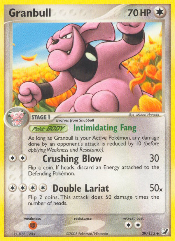 Granbull 39 Uncommon card from Unseen Forces