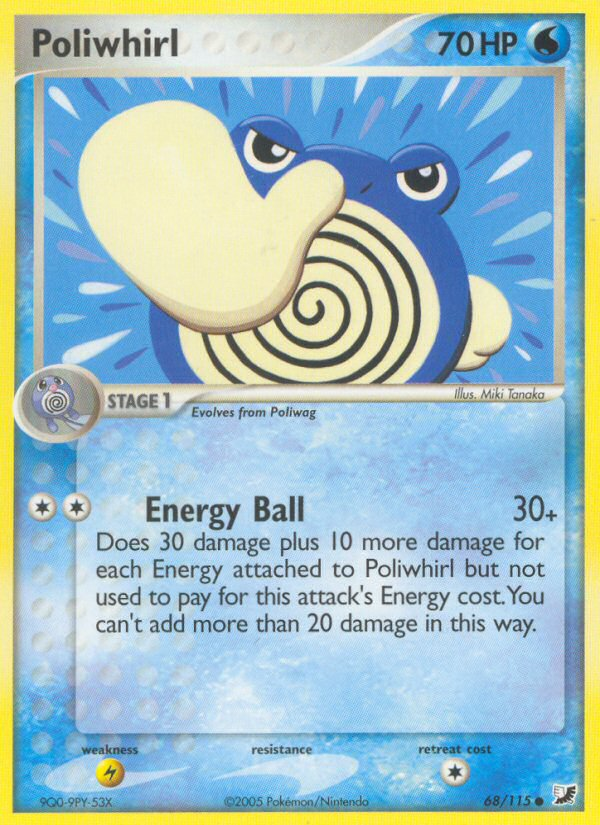 Poliwhirl 68 Common card from Unseen Forces