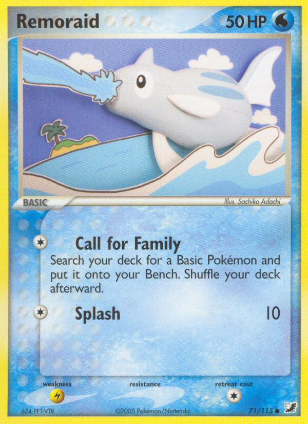 Remoraid 71 Common card from Unseen Forces