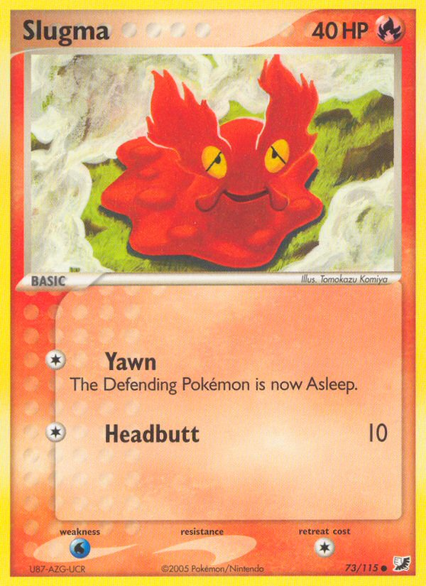 Slugma 73 Common card from Unseen Forces