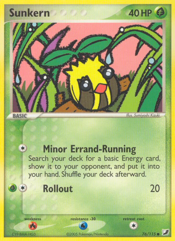 Sunkern 76 Common card from Unseen Forces