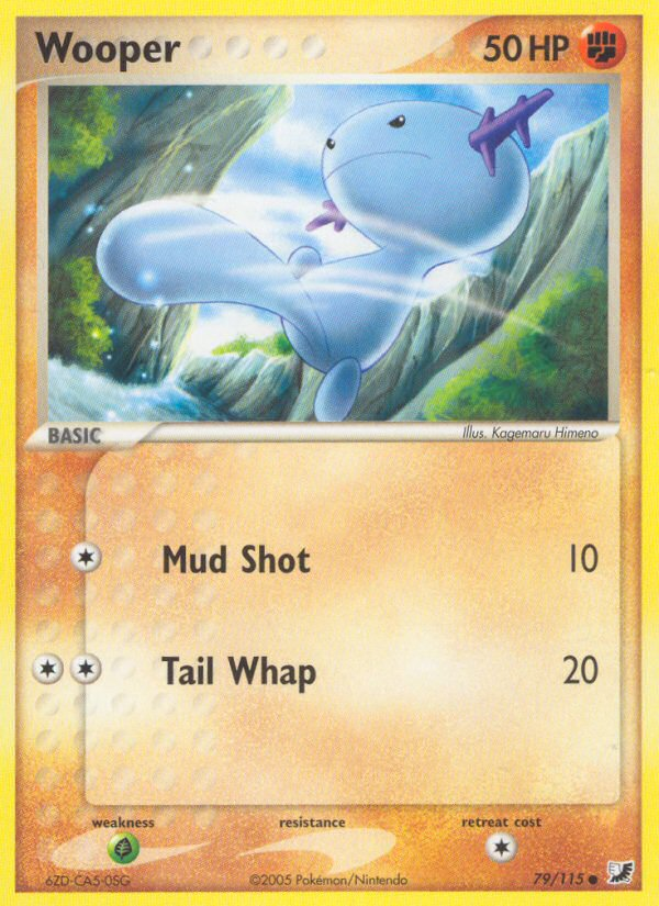 Wooper 79 Common card from Unseen Forces
