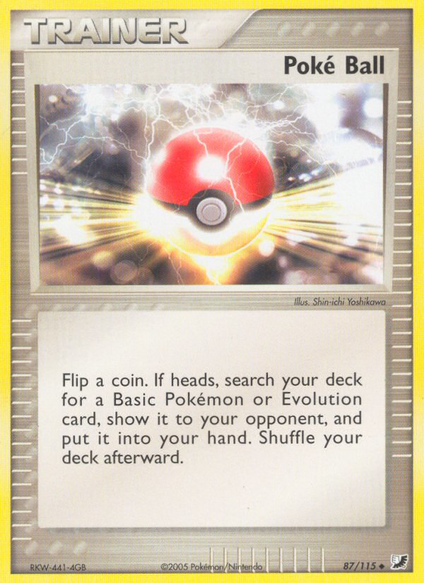 Poké Ball 87 Uncommon card from Unseen Forces