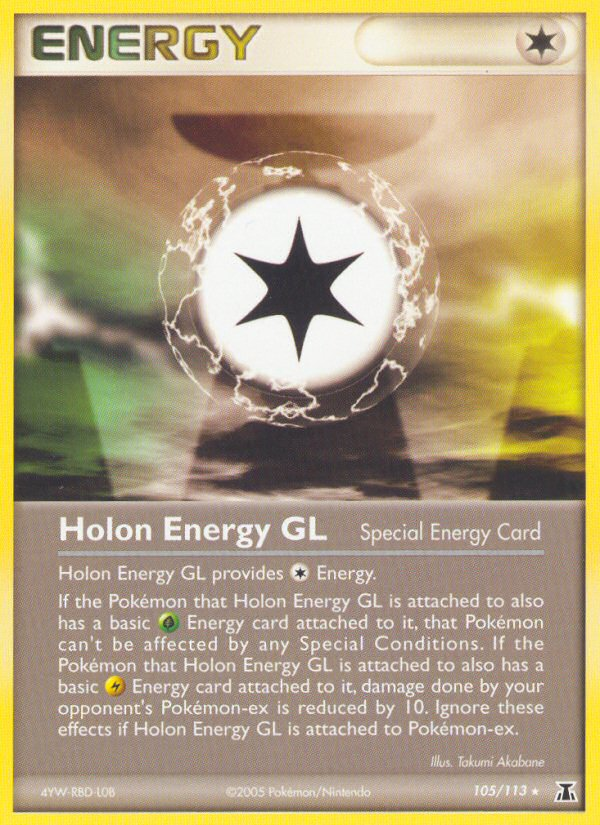 Holon Energy GL 105 Rare card from Delta Species