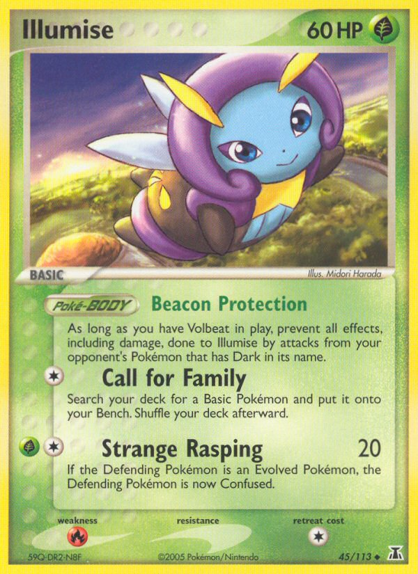 Illumise 45 Uncommon card from Delta Species