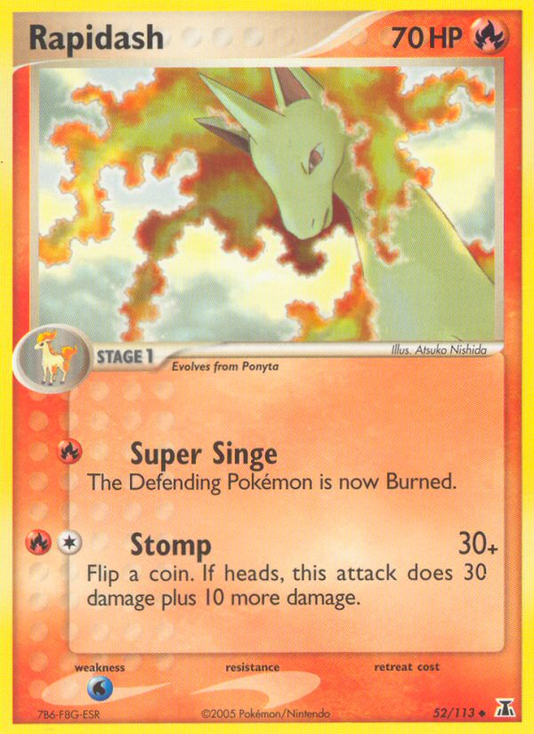 Rapidash 52/113 Uncommon card from Delta Species