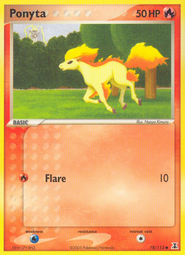 Ponyta 78/113 Common card from Delta Species