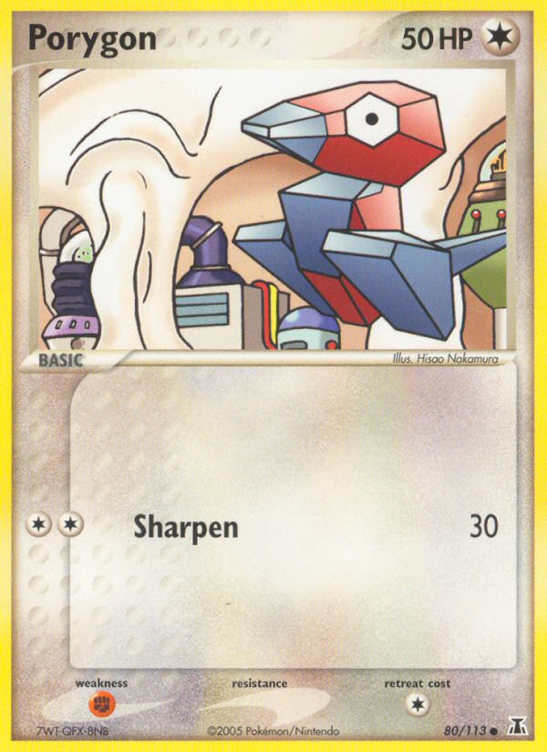 Porygon 80/113 Common card from Delta Species