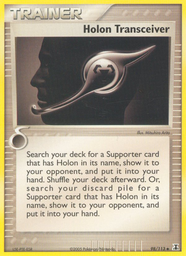 Holon Transceiver 98 Uncommon card from Delta Species