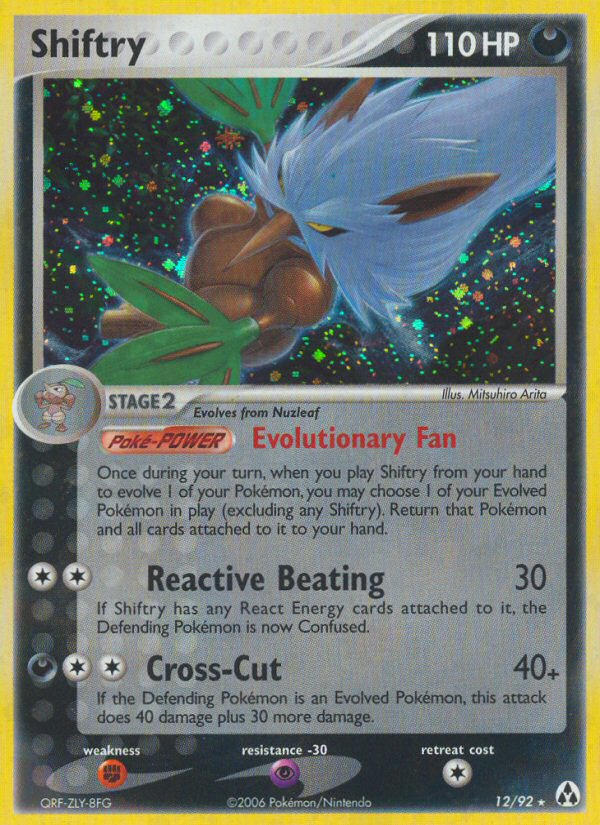 Shiftry 12/92 Rare Holo card from Legend Maker