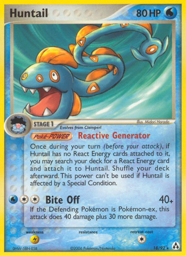 Huntail 18 Rare card from Legend Maker