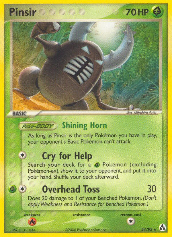 Pinsir 24 Rare card from Legend Maker