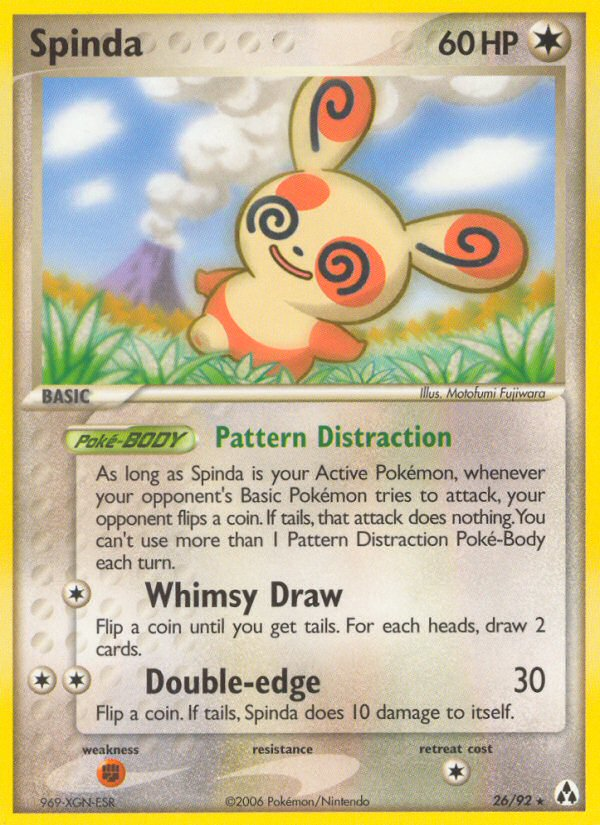 Spinda 26 Rare card from Legend Maker
