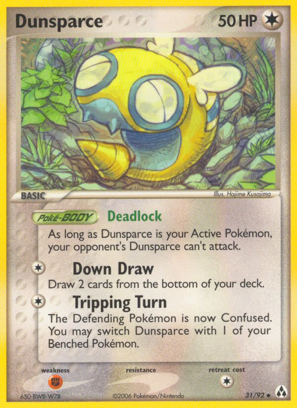 Dunsparce 31 Uncommon card from Legend Maker