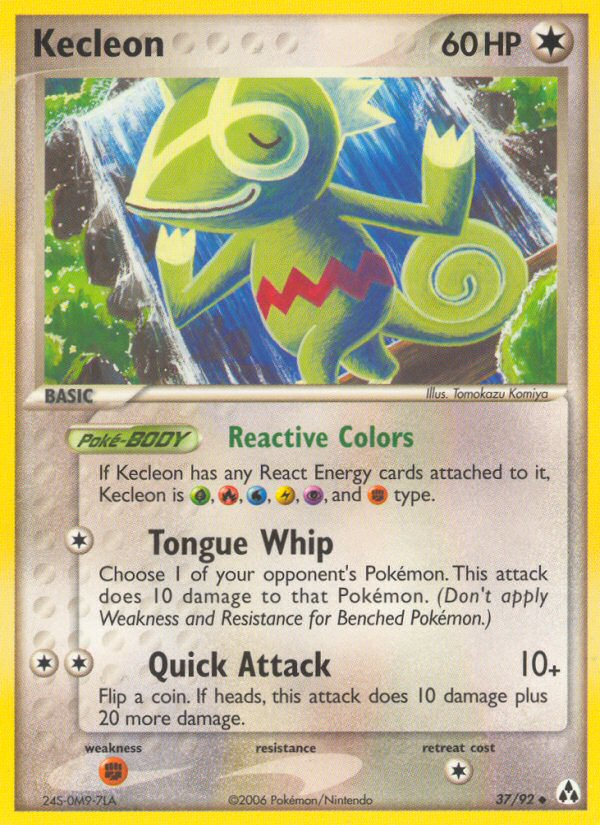 Kecleon 37 Uncommon card from Legend Maker
