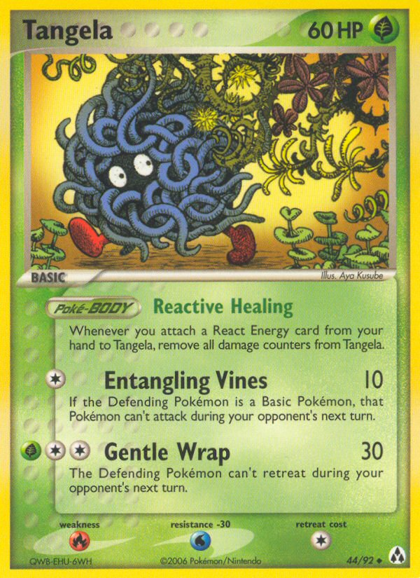Tangela 44 Uncommon card from Legend Maker