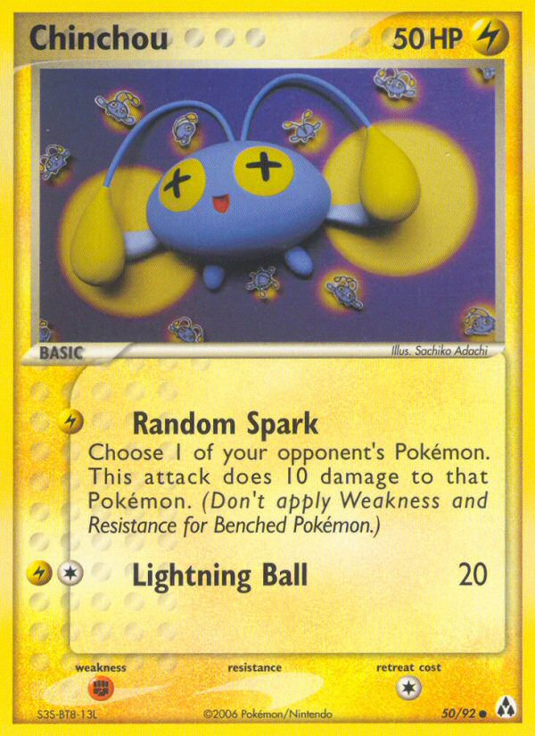 Chinchou 50 Common card from Legend Maker