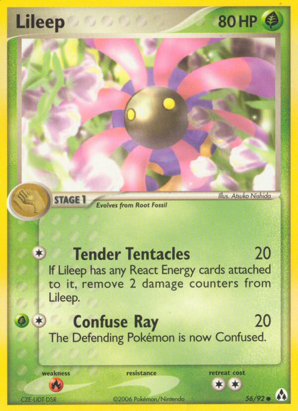 Lileep 56 Common card from Legend Maker