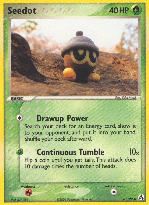 Seedot 61 Common card from Legend Maker