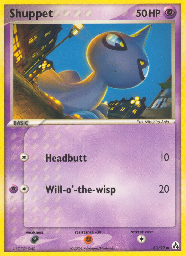 Shuppet 63/92 Common card from Legend Maker