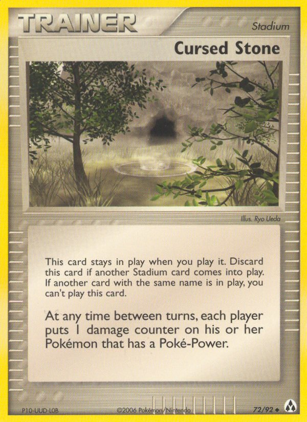 Cursed Stone 72 Uncommon card from Legend Maker