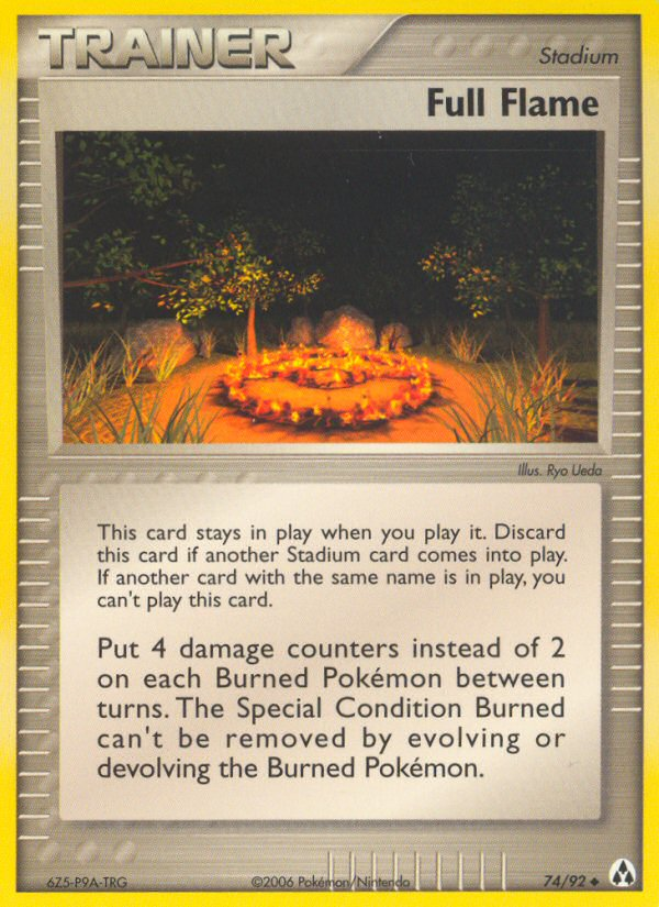 Full Flame 74/92 Uncommon card from Legend Maker