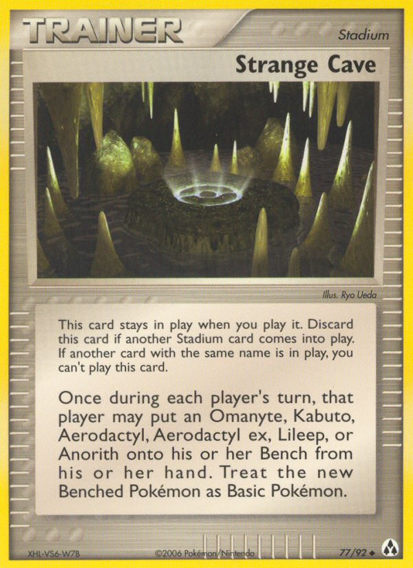 Strange Cave 77/92 Uncommon card from Legend Maker