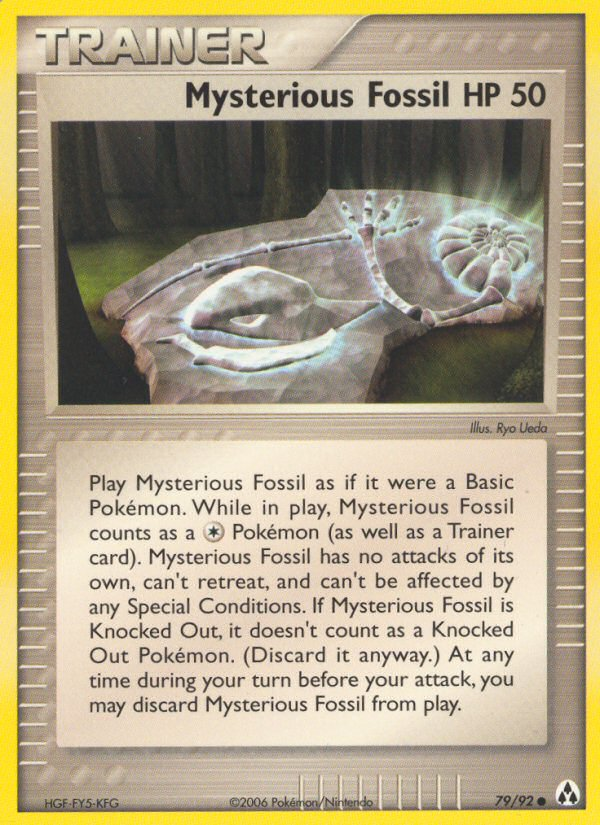 Mysterious Fossil 79 Common card from Legend Maker