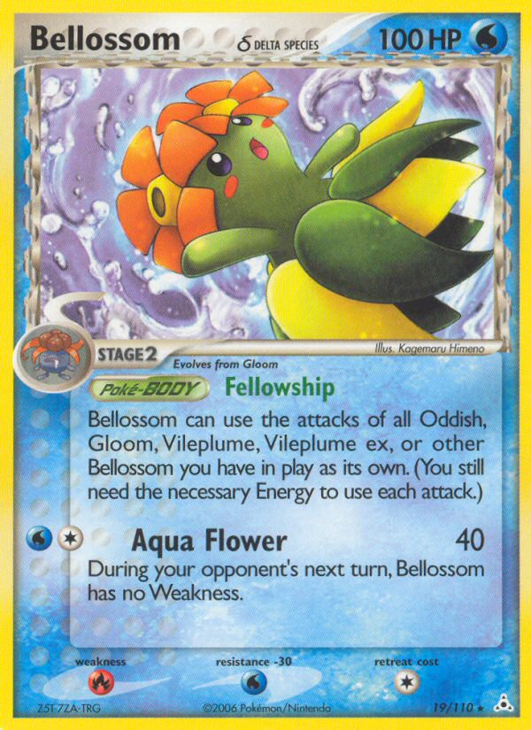 Bellossom δ 19 Rare card from Holon Phantoms