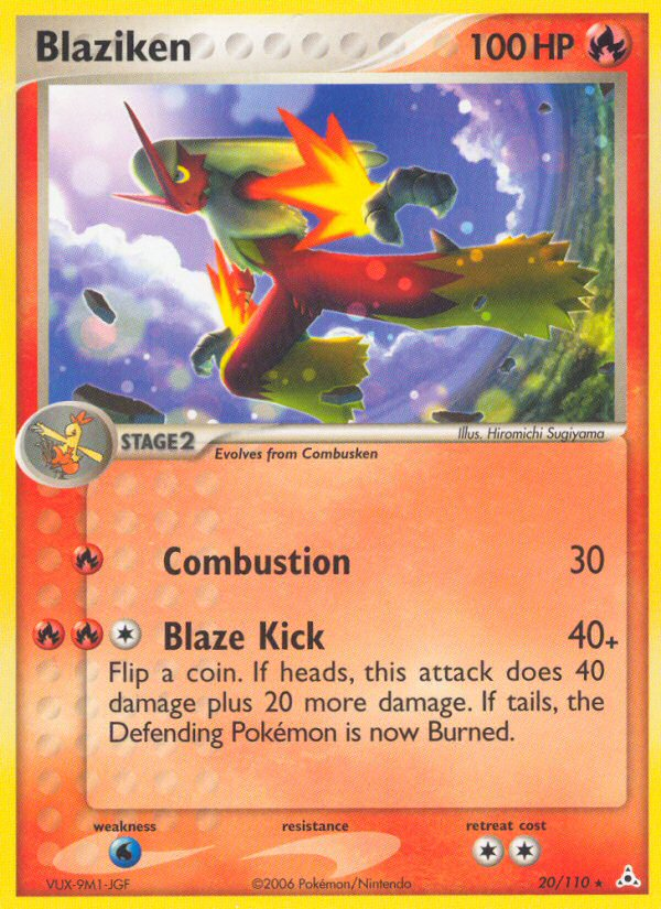 Blaziken 20/110 Rare card from Holon Phantoms