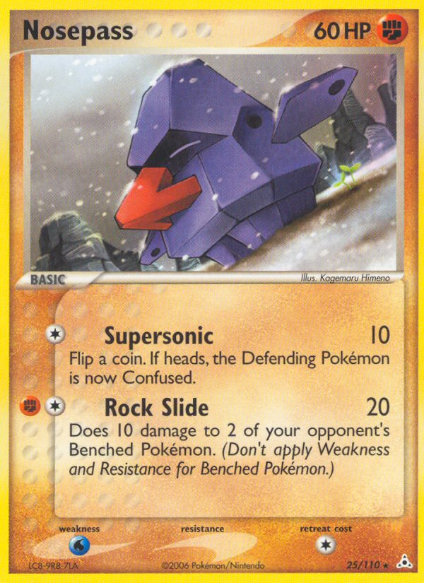 Nosepass 25 Rare card from Holon Phantoms