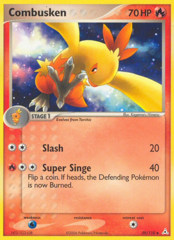 Combusken 39 Uncommon card from Holon Phantoms