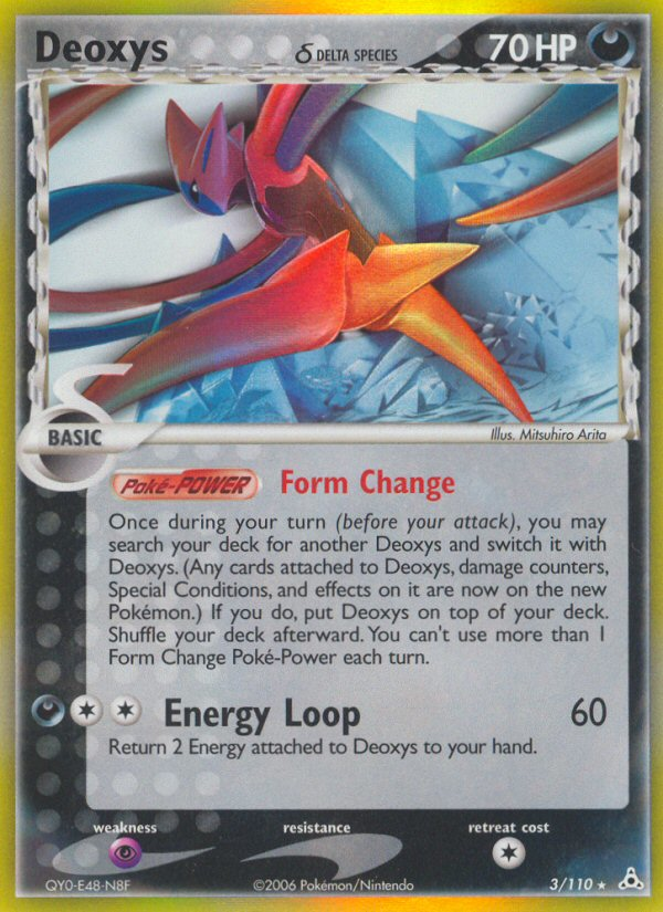 Deoxys δ 3 Rare Holo card from Holon Phantoms