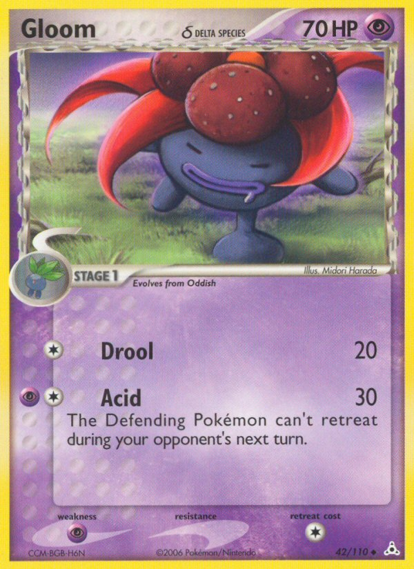Gloom δ 42 Uncommon card from Holon Phantoms